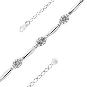 Браслет из белого золота Мастер Бриллиант 05M10-220409-00-00 с бриллиантом 05M10-220409-00-00 фото