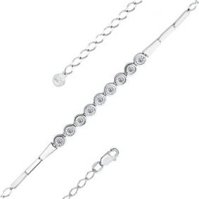 Браслет из белого золота Мастер Бриллиант 05M10-220414-00-00 с бриллиантом 05M10-220414-00-00 фото