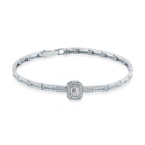 Браслет из белого золота Мастер Бриллиант 05M10-220427-01-00 с бриллиантом 05M10-220427-01-00 фото