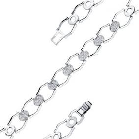 Браслет из белого золота Мастер Бриллиант 05M10-220433-00-00 с бриллиантом 05M10-220433-00-00 фото