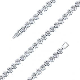 Браслет из белого золота Мастер Бриллиант 05M10-220472-01-00 с бриллиантом 05M10-220472-01-00 фото