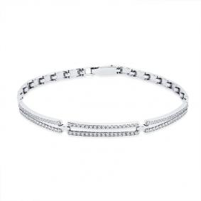 Браслет из белого золота Мастер Бриллиант 05M10-220475-00-00 с бриллиантом 05M10-220475-00-00 фото