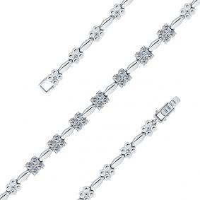 Браслет из белого золота Мастер Бриллиант 05M10-220478-00-00 с бриллиантом 05M10-220478-00-00 фото