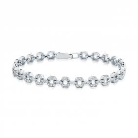 Браслет из белого золота Мастер Бриллиант 05M10-220507-00-00 с бриллиантом 05M10-220507-00-00 фото