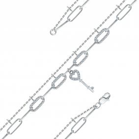 Браслет из белого золота Мастер Бриллиант 05M10-220542-00-00 с бриллиантом 05M10-220542-00-00 фото