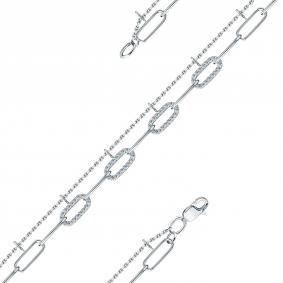 Браслет из белого золота Мастер Бриллиант 05M10-220542-01-00 с бриллиантом 05M10-220542-01-00 фото