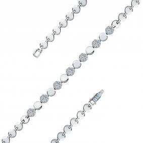 Браслет из белого золота Мастер Бриллиант 05M10-220548-00-00 с бриллиантом 05M10-220548-00-00 фото