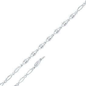 Браслет из белого золота Мастер Бриллиант 05M10-300 с бриллиантом 05M10-300 фото