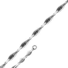 Браслет из белого золота Мастер Бриллиант 05M10-302/1 с бриллиантом 05M10-302/1 фото