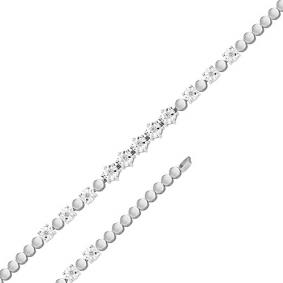 Браслет из белого золота Мастер Бриллиант 05M10-319 с бриллиантом 05M10-319 фото