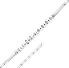 Браслет из белого золота Мастер Бриллиант 05M10-322 с бриллиантом 05M10-322 фото