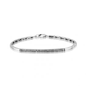 Браслет из белого золота Мастер Бриллиант 05M10-348 с бриллиантом 05M10-348 фото