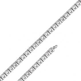 Браслет из белого золота Мастер Бриллиант 05M10-349/1 с бриллиантом 05M10-349/1 фото