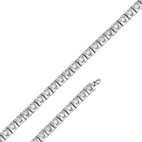 Браслет из белого золота Мастер Бриллиант 05M10-349/2 с бриллиантом 05M10-349/2 фото