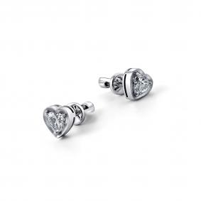 Серьги из белого золота Мастер Бриллиант 05M2-102-031 с бриллиантом 05M2-102-031 фото