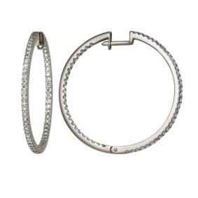 Серьги из белого золота Мастер Бриллиант 05M2-104-216 с бриллиантом 05M2-104-216 фото