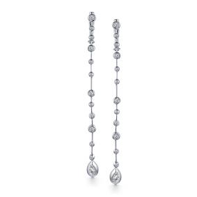 Серьги из белого золота Мастер Бриллиант 05M2-107-268 с бриллиантом 05M2-107-268 фото