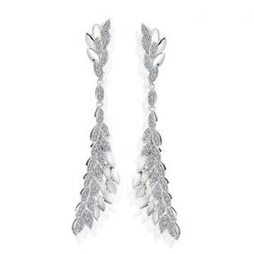 Серьги из белого золота Мастер Бриллиант 05M2-107-275 с бриллиантом 05M2-107-275 фото