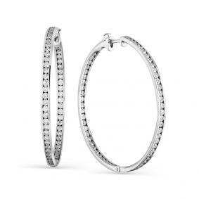 Серьги из белого золота Мастер Бриллиант 05M2-107-635/1 с бриллиантом 05M2-107-635/1 фото