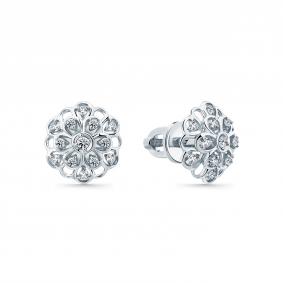 Серьги из белого золота Мастер Бриллиант 05M2-202284-70-00 с бриллиантом 05M2-202284-70-00 фото