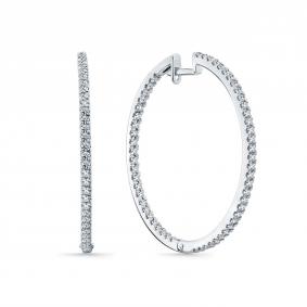 Серьги из белого золота Мастер Бриллиант 05M2-204216-00-00 с бриллиантом 05M2-204216-00-00 фото