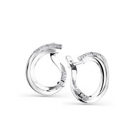 Серьги из белого золота Мастер Бриллиант 05M2-207930-00-00 с бриллиантом 05M2-207930-00-00 фото