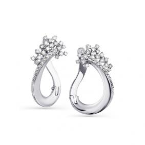 Серьги из белого золота Мастер Бриллиант 05M2-207931-00-00 с бриллиантом 05M2-207931-00-00 фото