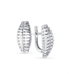 Серьги из белого золота Мастер Бриллиант 05M2-208028-00-00 с бриллиантом 05M2-208028-00-00 фото