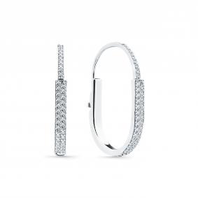 Серьги из белого золота Мастер Бриллиант 05M2-208792-00-00 с бриллиантом 05M2-208792-00-00 фото