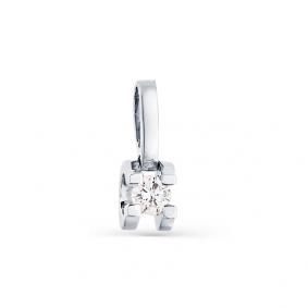 Подвеска из белого золота Мастер Бриллиант 05M3-230009-00-00 с бриллиантом 05M3-230009-00-00 фото