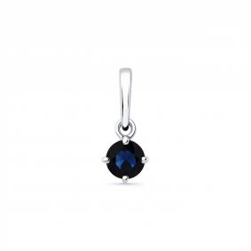 Подвеска из белого золота Мастер Бриллиант 05M3-230912-00-02 с сапфиром 05M3-230912-00-02 фото