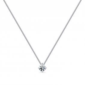 Колье из белого золота Мастер Бриллиант 05M6-260340-04-00 с бриллиантом 05M6-260340-04-00 фото