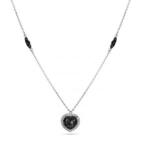 Из белого золота Мастер Бриллиант 05M6-260376-00-55 с бриллиантом и чёрным бриллиантом 05M6-260376-00-55 фото