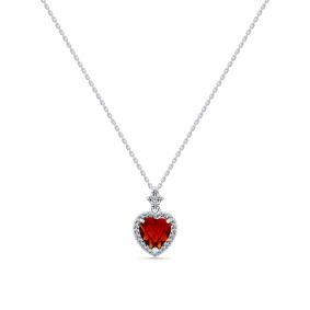 Колье из белого золота Мастер Бриллиант 05M6-260534-00-36 с бриллиантом и опалом 05M6-260534-00-36 фото