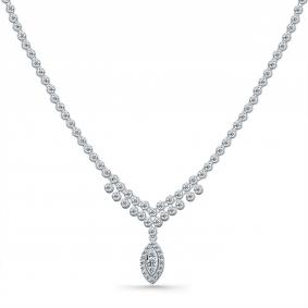 Колье из белого золота Мастер Бриллиант 05M6-260730-00-00 с бриллиантом 05M6-260730-00-00 фото