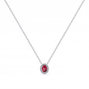 Колье из белого золота Мастер Бриллиант 05M6-260787-03-60 с бриллиантом и турмалином 05M6-260787-03-60 фото