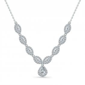 Колье из белого золота Мастер Бриллиант 05M6-260801-70-00 с бриллиантом 05M6-260801-70-00 фото