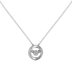 Колье из белого золота Мастер Бриллиант 05M6-342 с бриллиантом 05M6-342 фото