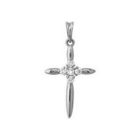 Подвеска из белого золота Мастер Бриллиант 05M8-168 с бриллиантом 05M8-168 фото