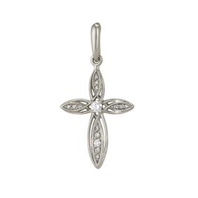 Подвеска из белого золота Мастер Бриллиант 05M8-218 с бриллиантом 05M8-218 фото