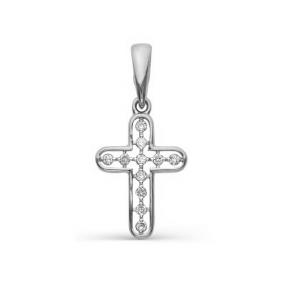 Подвеска из белого золота Мастер Бриллиант 05M8-262 с бриллиантом 05M8-262 фото