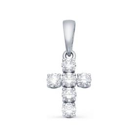 Подвеска из белого золота Мастер Бриллиант 05M8-277 с бриллиантом 05M8-277 фото