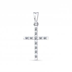 Подвеска из белого золота Мастер Бриллиант 05M8-280173-00-00 с бриллиантом 05M8-280173-00-00 фото