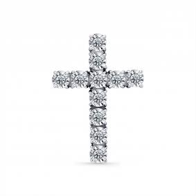 Подвеска из белого золота Мастер Бриллиант 05M8-280340-00-00 с бриллиантом 05M8-280340-00-00 фото