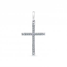 Подвеска из белого золота Мастер Бриллиант 05M8-280379-00-00 с бриллиантом 05M8-280379-00-00 фото