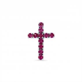 Подвеска из белого золота Мастер Бриллиант 05M8-280391-00-03 с рубином 05M8-280391-00-03 фото