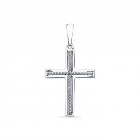 Подвеска из белого золота Мастер Бриллиант 05M8-280443-00-00 с бриллиантом 05M8-280443-00-00 фото