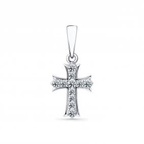 Подвеска из белого золота Мастер Бриллиант 05M8-280445-00-00 с бриллиантом 05M8-280445-00-00 фото