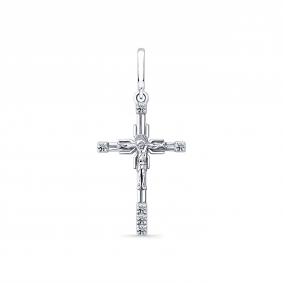 Подвеска из белого золота Мастер Бриллиант 05M8-280446-00-00 с бриллиантом 05M8-280446-00-00 фото