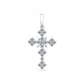 Подвеска из белого золота Мастер Бриллиант 05M8-280463-00-00 с бриллиантом 05M8-280463-00-00 фото